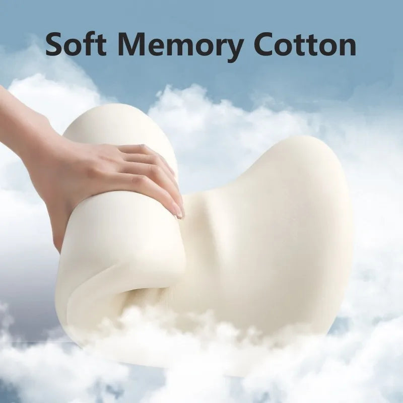 Universal Memory Foam Seat Cushion – Ergonomic Plush Comfort Pad, Non-Slip, All-Season for Car & Office - Delicate Leather  