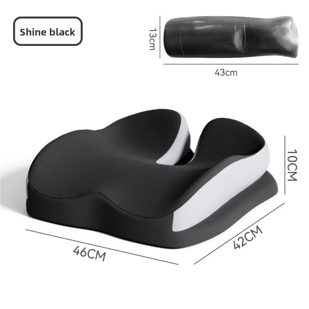 Memory Foam Car Seat Cushion – Breathable Universal Seat Pad for Car & Truck - Delicate Leather  