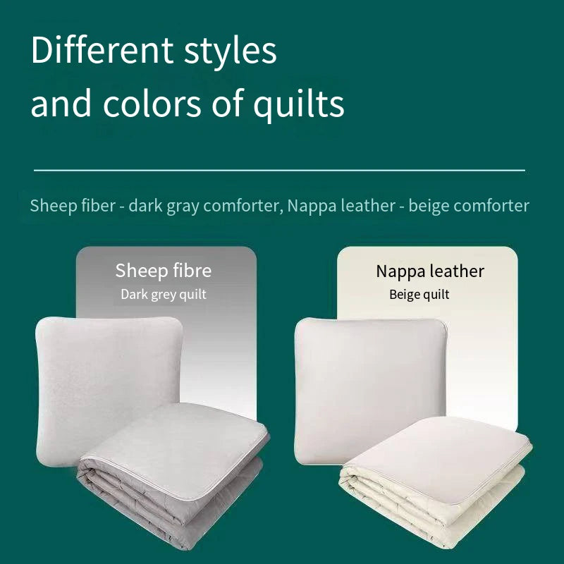 Nappa Leather Car Neck Pillow and Seat Pillow - Soft Headrest Lumbar Support for Comfortable Driving - Auto Accessories - Delicate Leather  