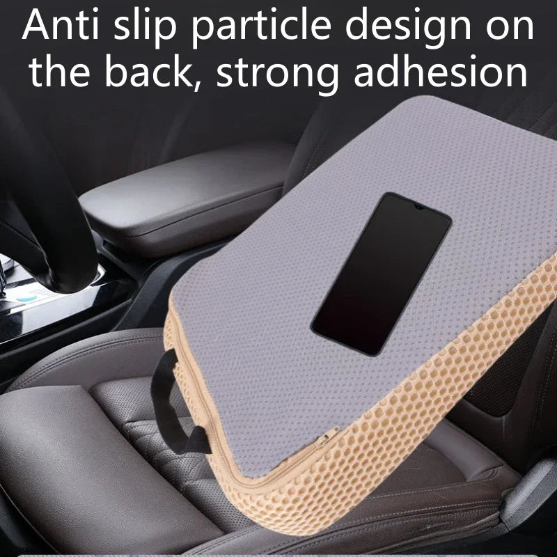 Thickened Memory Foam Car Seat Height Pad – Anti-Slip Cushion for Comfortable Driving - Delicate Leather  
