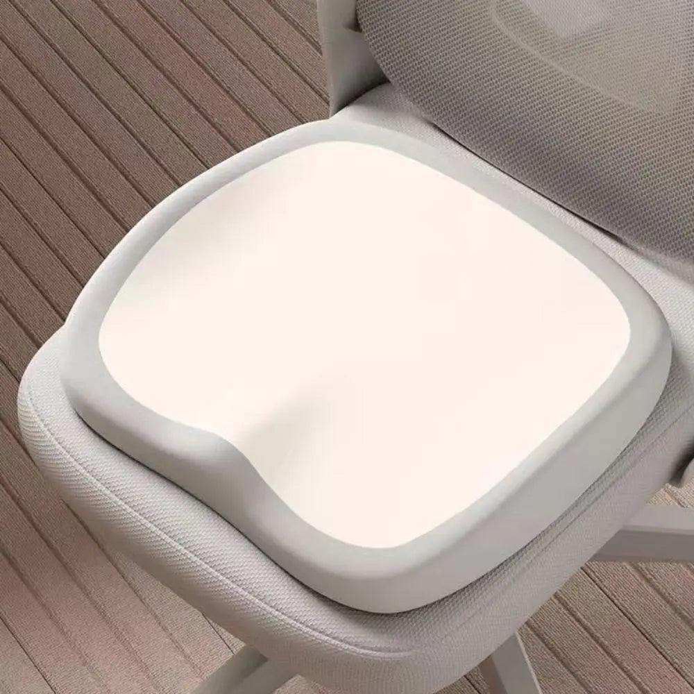 Ergonomic Office Chair Cushion – Soft Thickened Slow Rebound Seat Pad, Anti-Slip Comfort Cushion for Home, Car & Student Use - Delicate Leather  