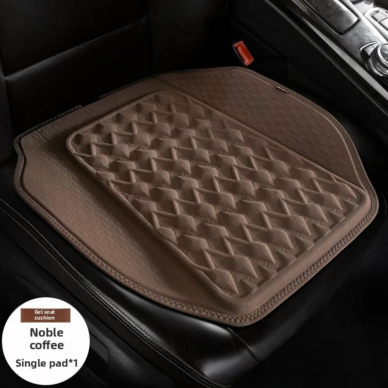 Gel Car Seat Cushion – Breathable Ventilated Non-Slip Universal Seat Pad - Delicate Leather  