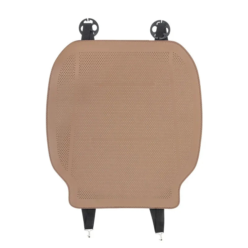 Universal Nappa Leather Car Seat Cover - Four Season Auto Breathable Comfortable Saddle Cushions - Seat Covers for Car Seats - Delicate Leather  