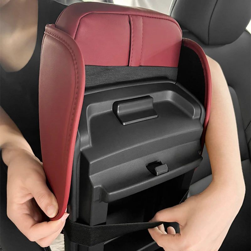 Ultra-Thick Memory Foam Car Seat Cushion – Heightened Support for Short Drivers - Delicate Leather  