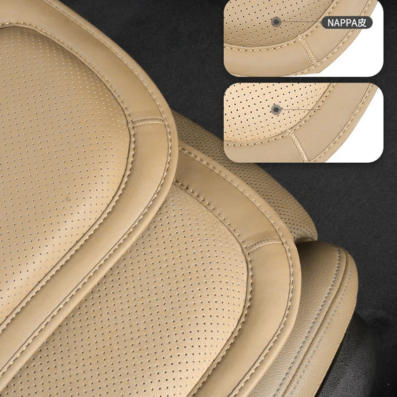 NAPPA Leather Car Seat Cushion Memory Foam, Soft Leather, Seat Booster Cover Protector, Universal Fit for All Vehicles