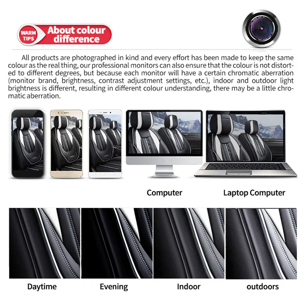 Full Set Waterproof PU Leather Car Seat Covers – Burgundy, High Back for Front and Rear Split Bench