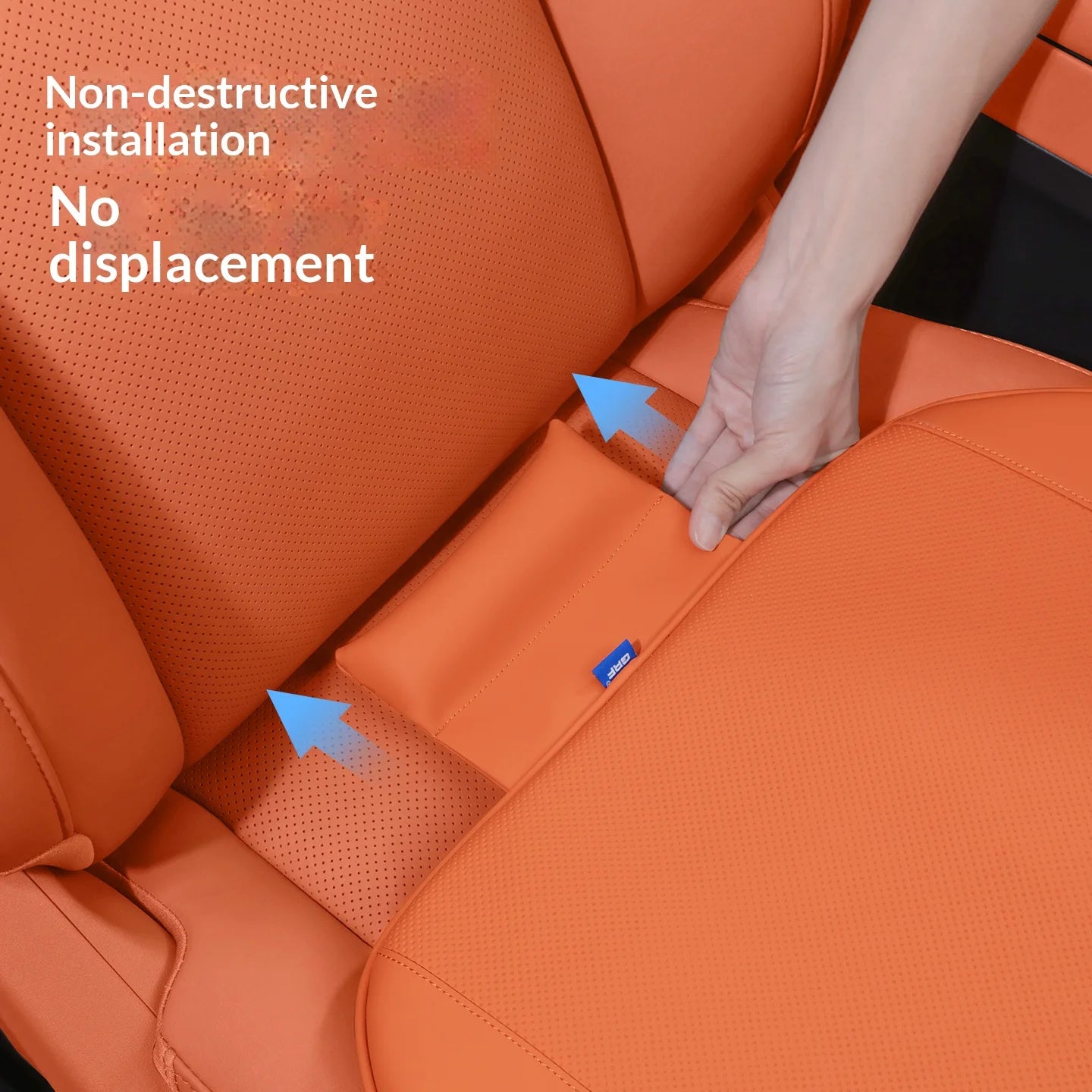 Breathable Car Seat Cushion – Universal Fit Seat Pad for Everyday Use - Delicate Leather  