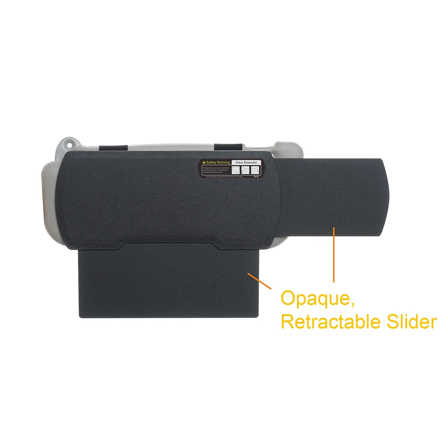 Car Sun Visor Extender – Adjustable Windshield and Side Window Sunshade Panel, Universal Fit - Delicate Leather  