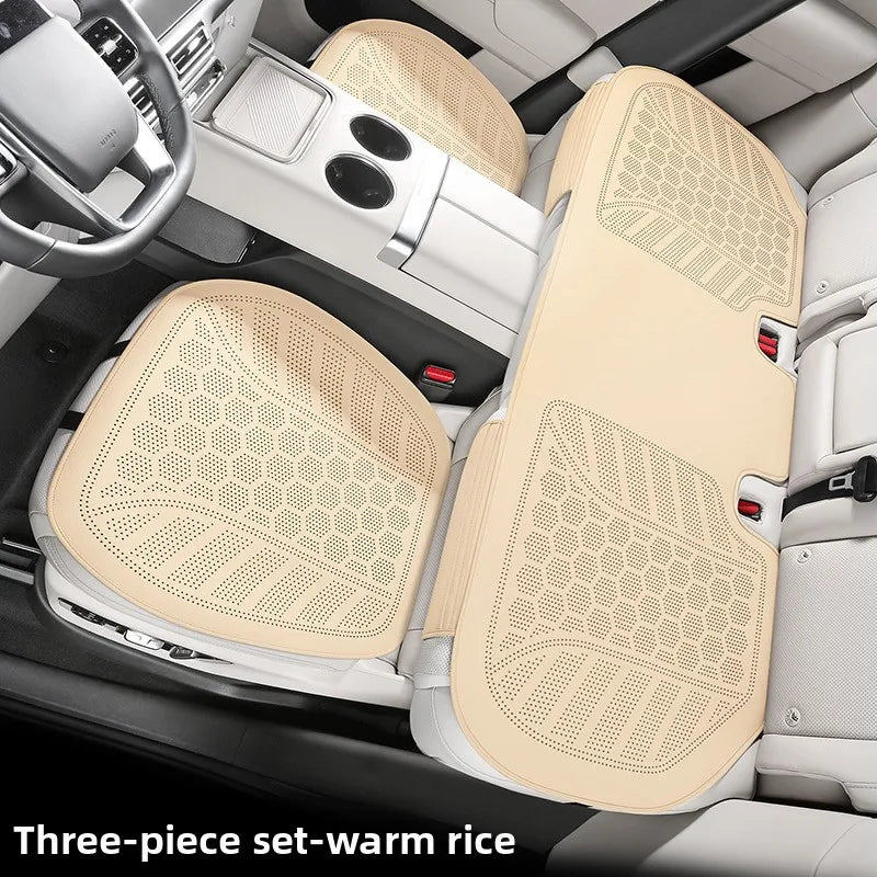 Ultra-Thin Suede Car Seat Cushion – Breathable Universal Seat Cover Pad for Vehicle Interior - Delicate Leather  