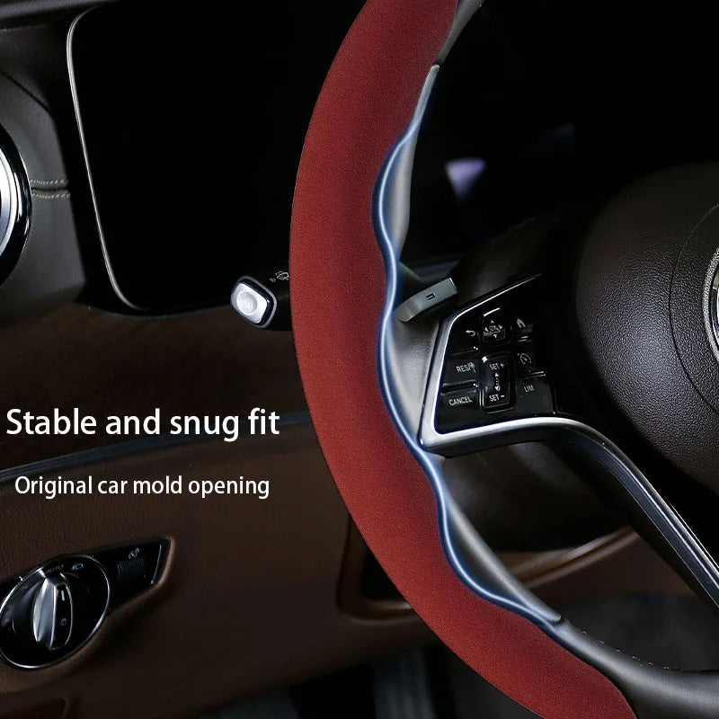 Cat Paw Steering Wheel Cover – Frosted Ultra-Thin Anti-Slip Universal Fit - Delicate Leather  