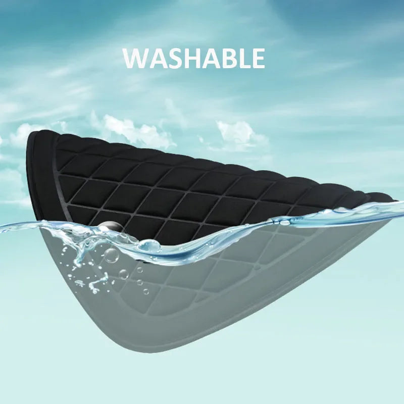 Memory Foam Car Seat Cushion – Comfortable Non-Slip Pad for Car, Office, and Home - Delicate Leather  