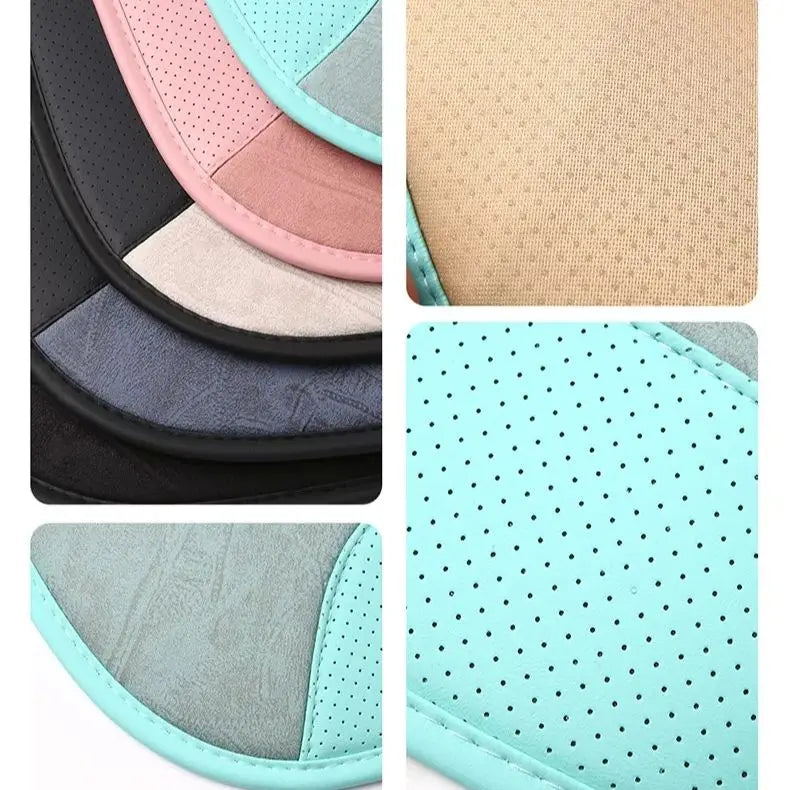 USB Car Heating Cushion – Small Plush Seat Pad for Winter Comfort, 5V Heating Pad - Delicate Leather  