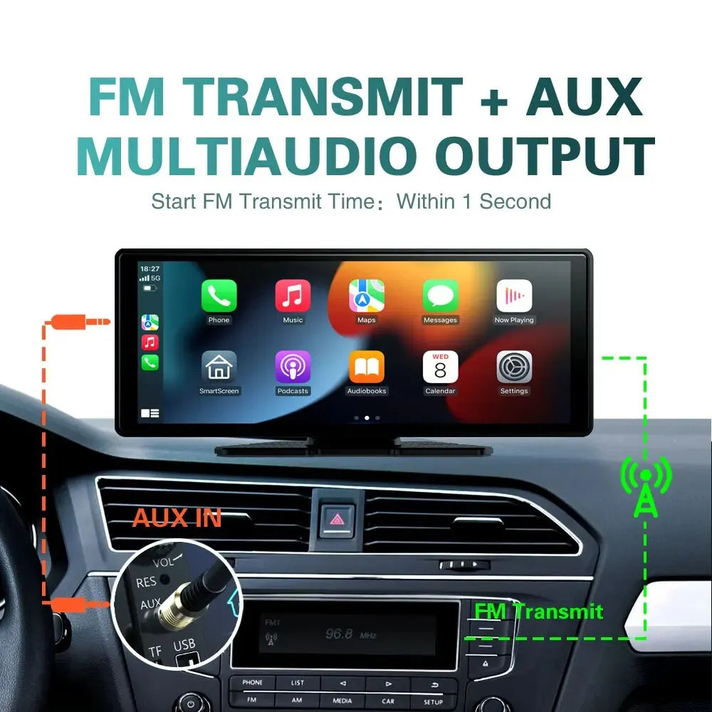 Universal 10.26 Inch Car Radio – Wireless CarPlay & Android Auto, WIFI Multimedia MP5 Player for Apple & Android 20