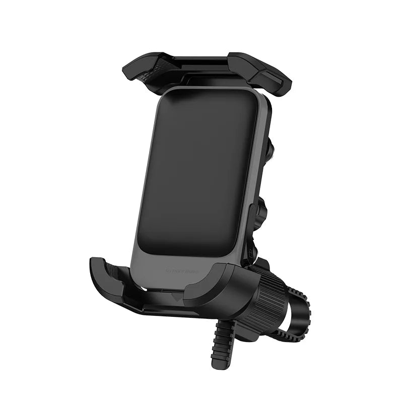 Shock-Resistant Motorcycle Phone Holder – Stable Navigation Mount for Bikes & Electric Scooters - Delicate Leather  