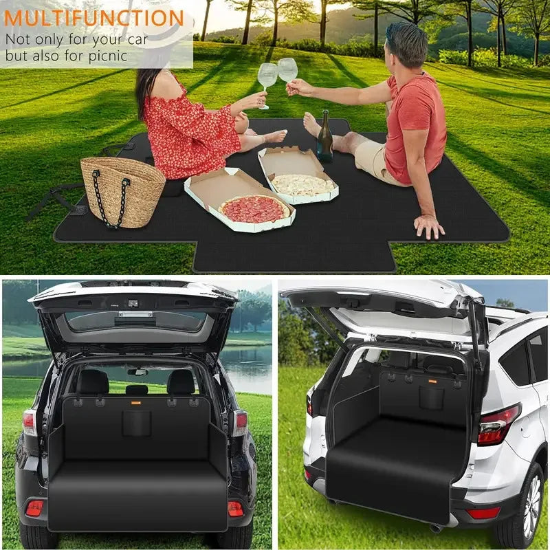 Waterproof Dog Car Seat Cover – Trunk Mat & Hammock for Small, Medium & Large Dogs - Delicate Leather  