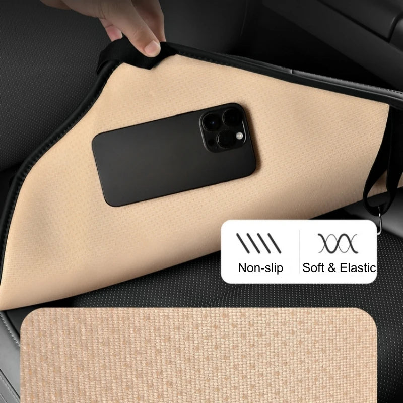 Breathable PU Leather Car Seat Cushion All-Season Universal Anti-Slip Seat Pad Interior Accessory - Delicate Leather  