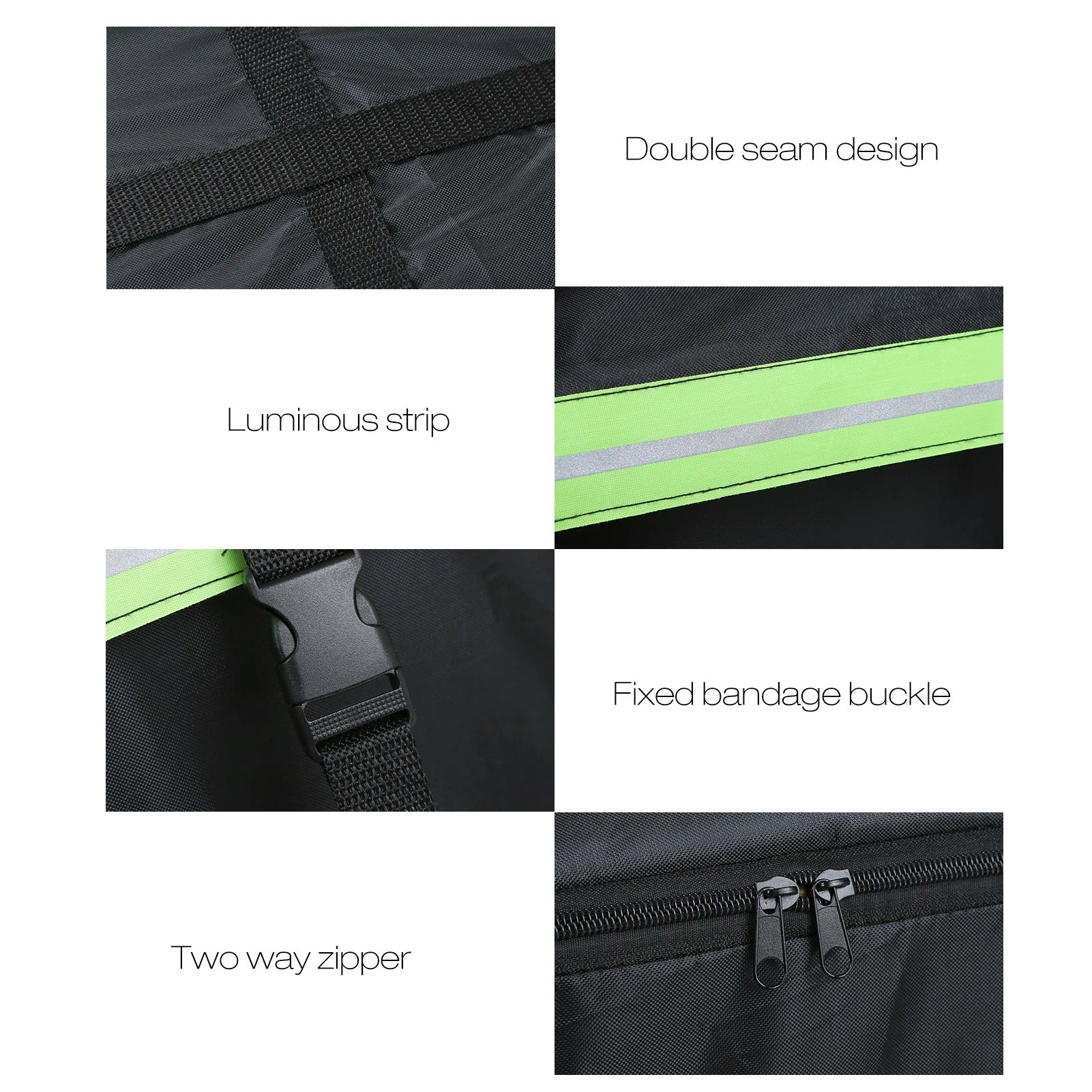 Waterproof Cargo Bag Car Roof Cargo Carrier with Night Reflective Strip