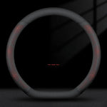 Nappa Leather Car Steering Wheel Cover with Silicone Non-slip Lining - Delicate Leather