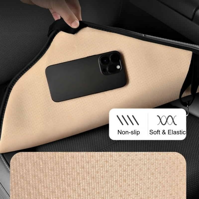 PU Leather Car Seat Cushion – Breathable Anti-Slip Universal Single Seat Pad - Delicate Leather  