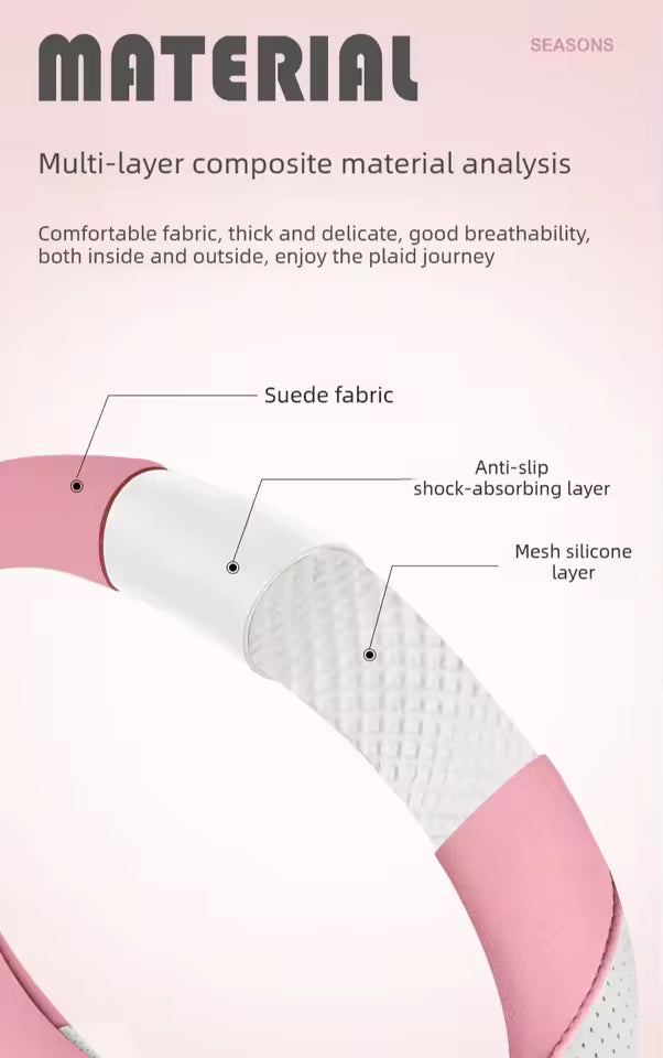 Suede Steering Wheel Cover – Universal 38CM Cute Non-Slip O/D Shape Grip - Delicate Leather