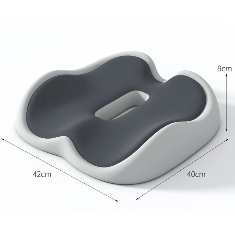 Memory Foam Chair Seat Cushion – Breathable Anti-Slip Pad for Office & Car - Delicate Leather