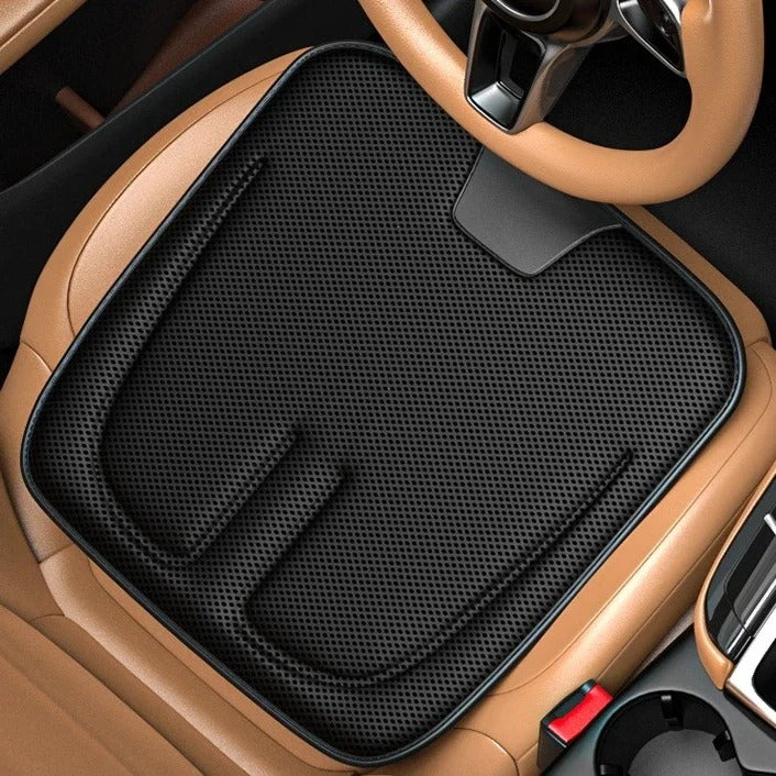 3D Honeycomb Seat Cushion – Universal Breathable Ice-Silk Style Car Seat Protector for All Seasons - Delicate Leather  