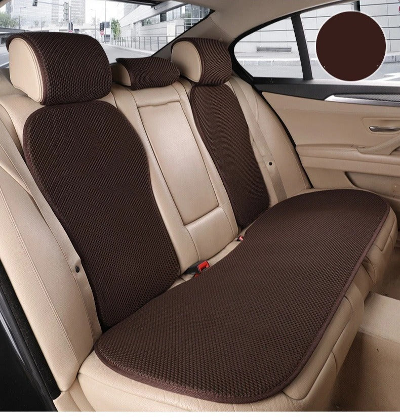 Ice Silk Car Seat Cushion – Universal Breathable Anti-Slip Cooling Seat Cover - Delicate Leather