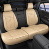 Nappa Leather Car Seat Covers – Waterproof, Universal Fit with Surround Bottom Design | Luxury Seat Protector for Cars, SUVs, Pickups - Delicate Leather