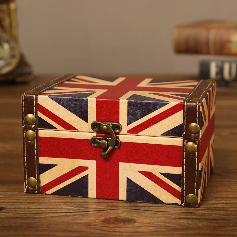 European Vintage Storage Box - Desktop Cosmetics Sundry Storage Box, Leather Candy Box, Gift Box