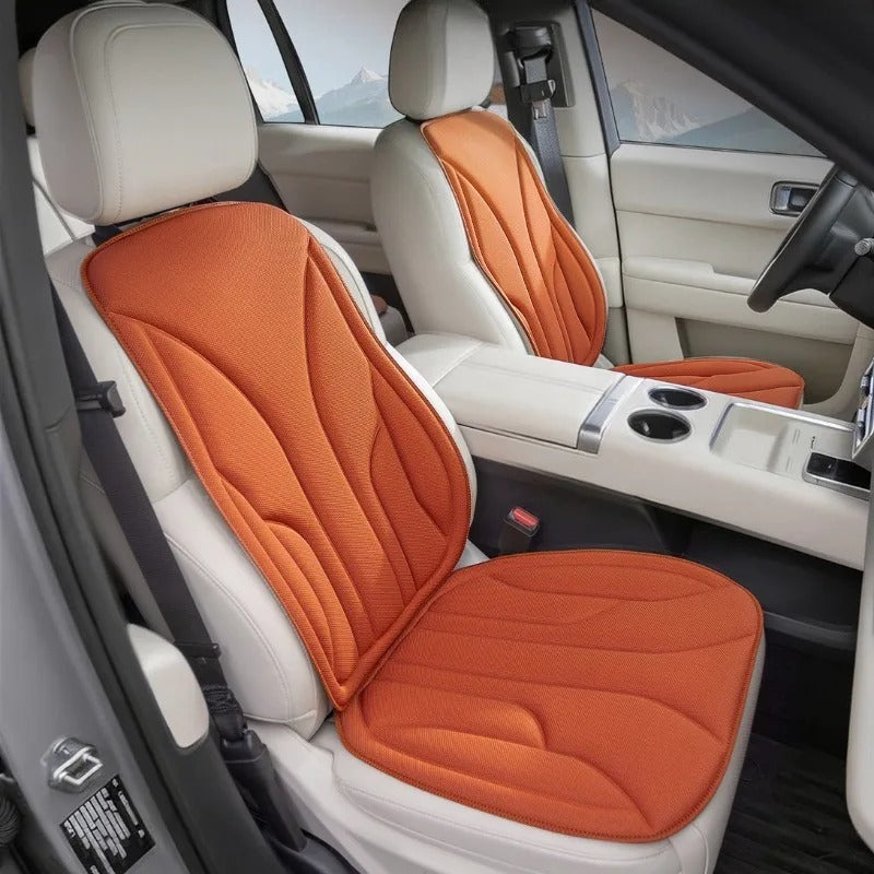 Algae Fiber Car Seat Cover Full Set – Universal Breathable Non-Slip Seat Cushion Set - Delicate Leather  
