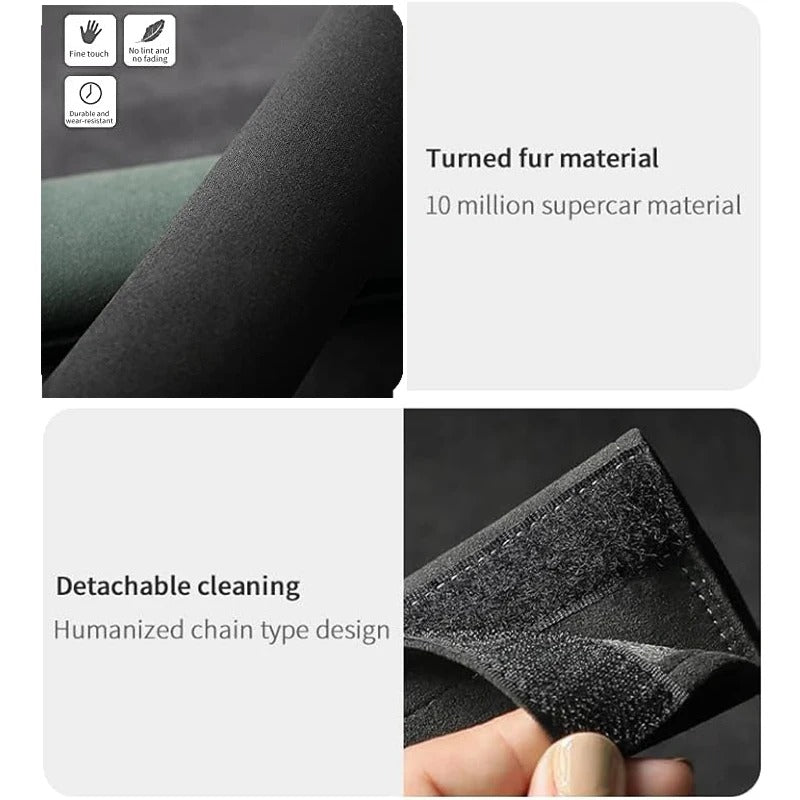 Universal Suede Seat Belt Shoulder Pad – Soft Leather Strap Protector for Car, Truck, and Travel Use - Delicate Leather  