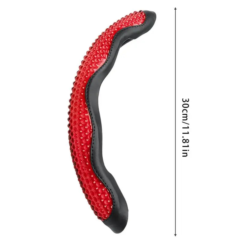 Gel Steering Wheel Cover – Breathable Anti-Slip Grip Cushion for Cars - Delicate Leather  