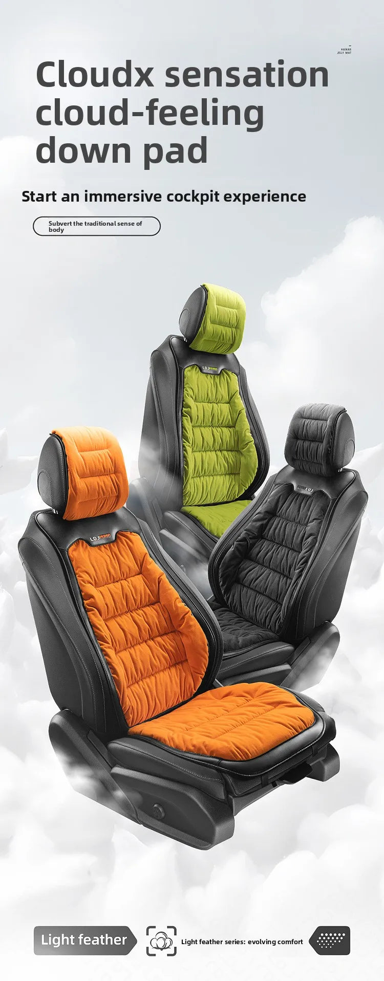 Universal Winter Down Car Seat Cover – Warm Breathable Soft Seat Cushion Protector for Vehicle Interior - Delicate Leather  