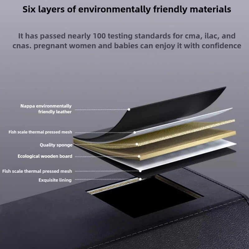 Light Luxury Suede Car Trunk Storage Box - Large Capacity Foldable Car Trunk Organizer - Adjustable Car Storage Organizer Box - Delicate Leather  