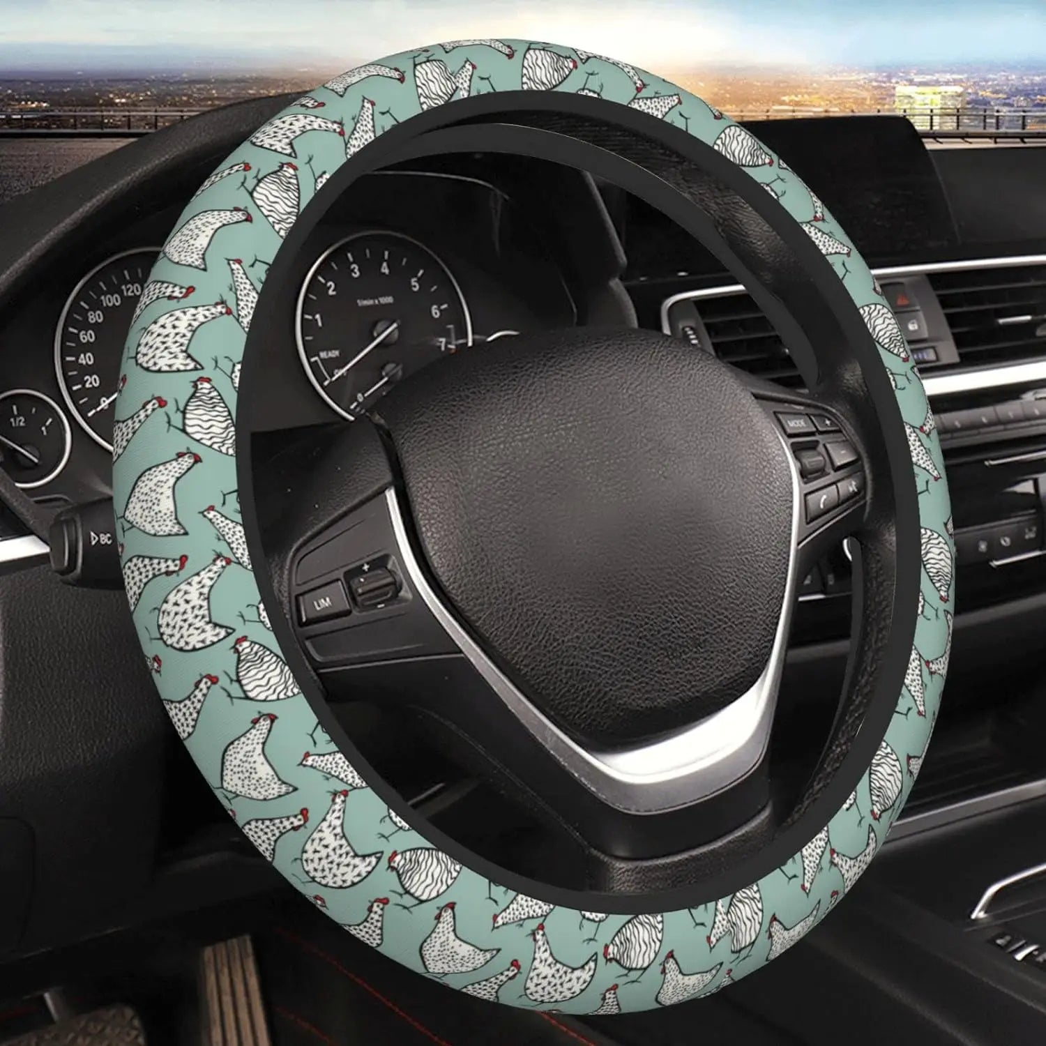 Roosters Steering Wheel Cover, Car Steering Wheel Cover , Car Accessories 03