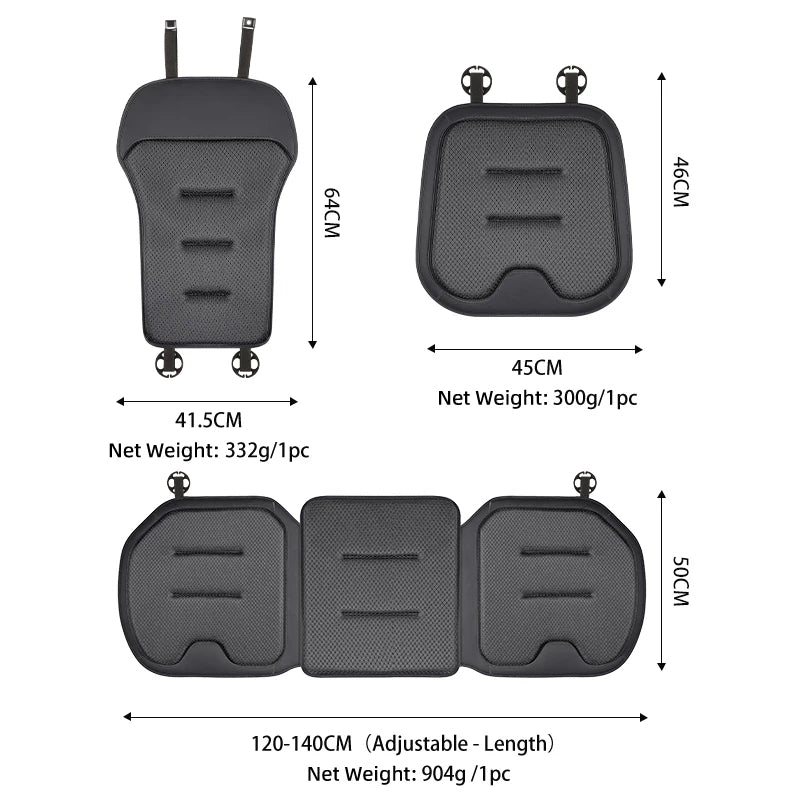 Car Seat Cushion Cover – Backrest Protective Pad for Universal Car Seats - Delicate Leather  