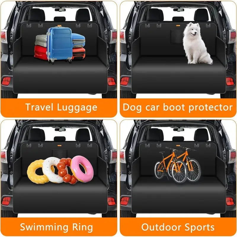 Waterproof Dog Car Seat Cover – Trunk Mat & Hammock for Small, Medium & Large Dogs - Delicate Leather  