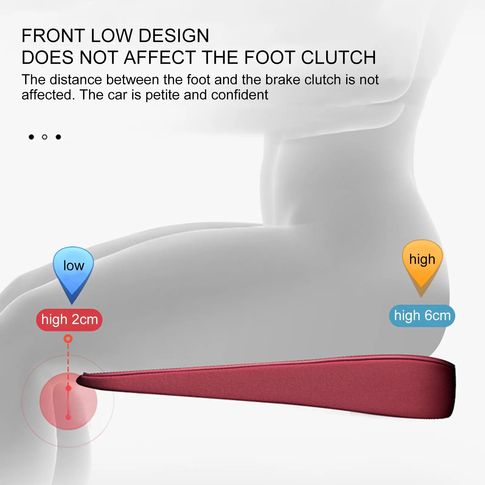 Car Seat Cushion Pad Broadens Driving Vision, Thickening Butt Cushion, and Heightening Mats for Added Comfort and Auto Interior Accessories