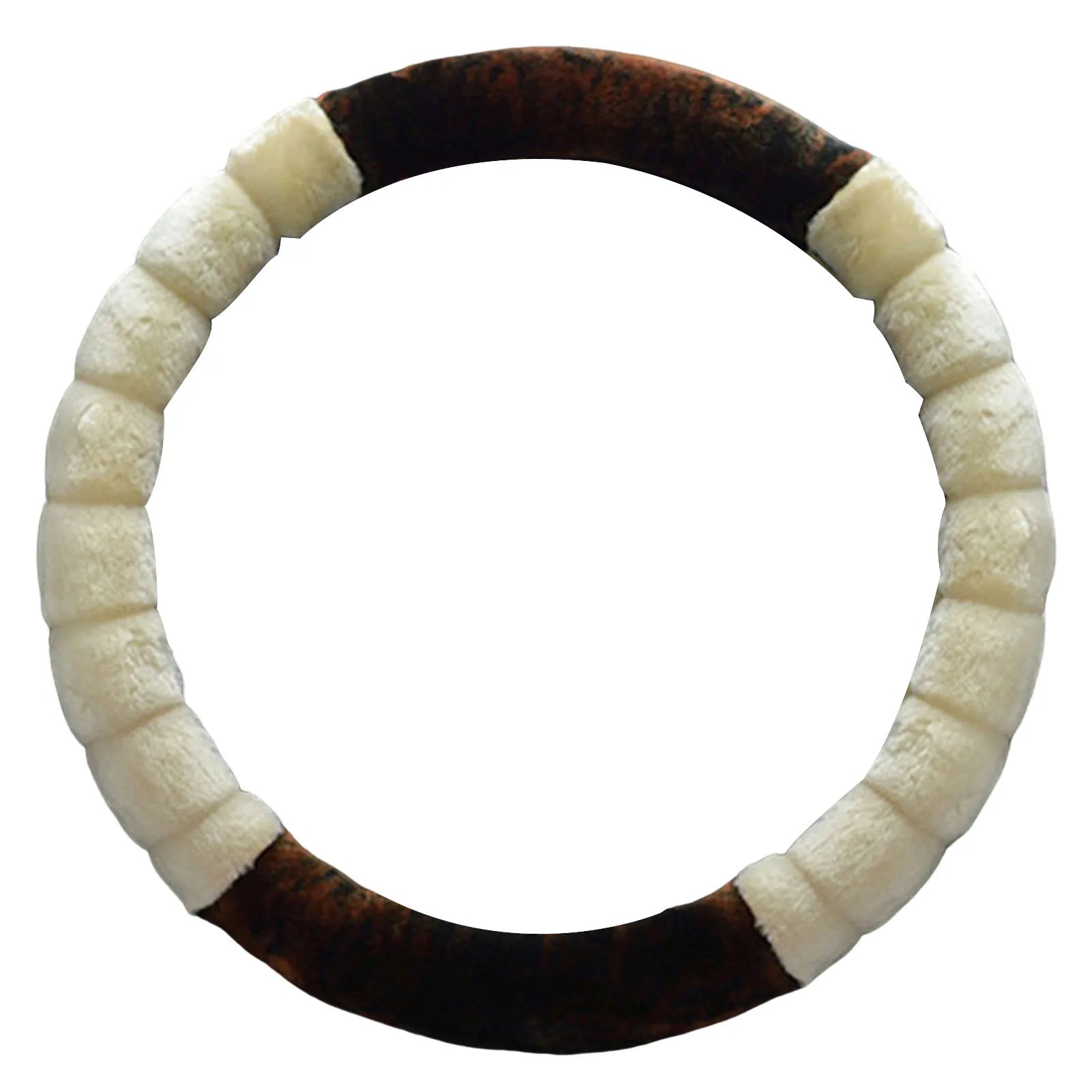 Winter Plush Steering Wheel Cover – Soft Anti-Slip Fluffy Grip, Universal 38cm Warm Driving Protector - Delicate Leather  