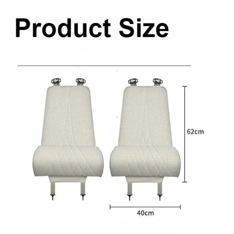 Car Seat Leg Support Extension Cushion, Universal Memory Foam Footrest Pad for Driving Comfort - Delicate Leather  