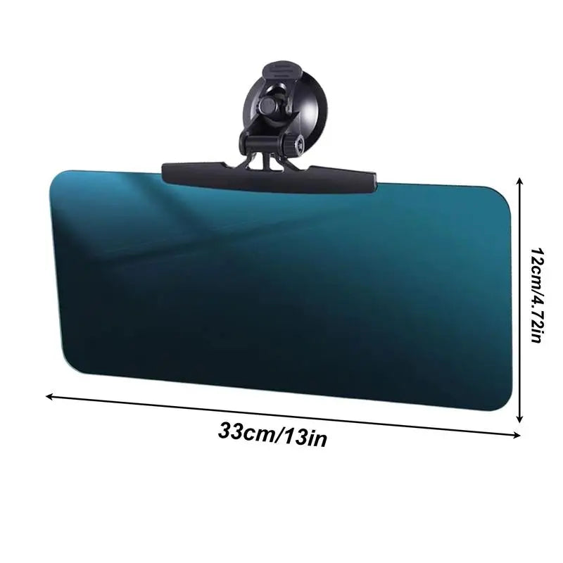 Car Visor Extender HD Anti-glare Sun Blocker 180-Degree Rotation Anti-UV Sunshade Adhesive/Suction Cup Sun Visor Car Accessories - Delicate Leather  