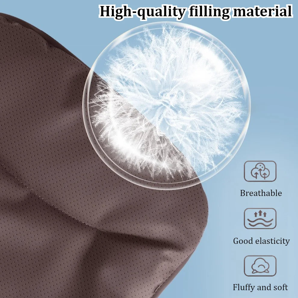 Luxury PU Leather Car Seat Cushion – Perforated Breathable Design, Cloud-Soft Comfort, Easy Installation, Universal Fit - Delicate Leather  