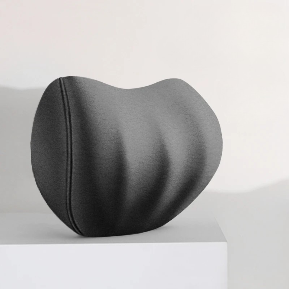 Memory Foam Car Neck Pillow – Headrest Cushion for Seat Support - Delicate Leather  