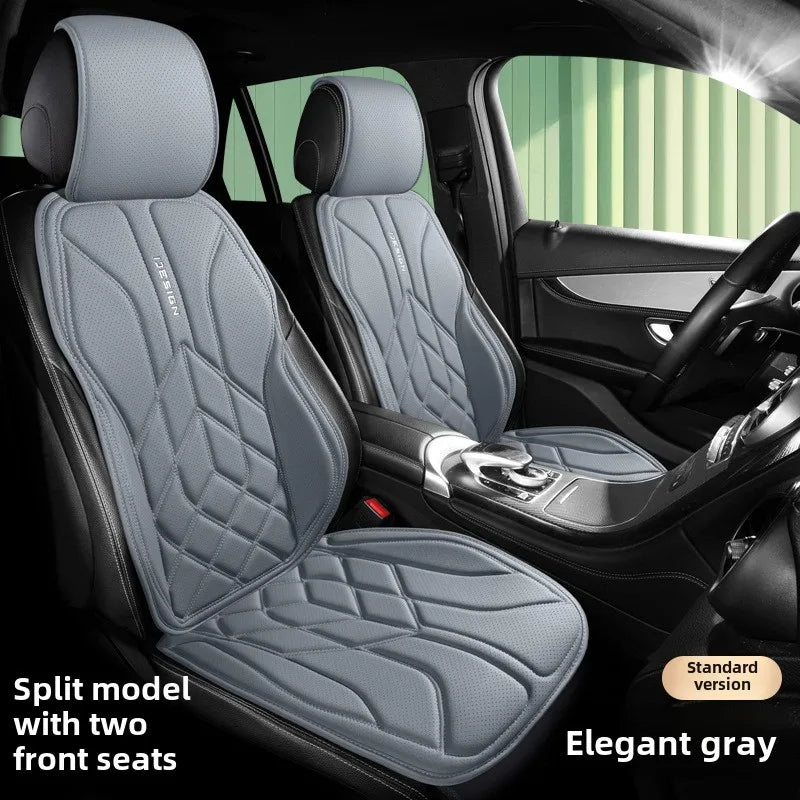 Universal Leather Car Seat Cover – Four-Season Breathable Protective Saddle Pad. - Delicate Leather  