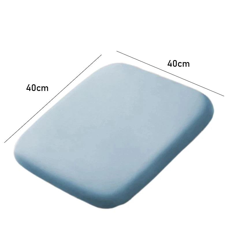 Ergonomic Slow Rebound Foam Seat Cushion – Supportive Pad for Car, Office & Student Seating - Delicate Leather  