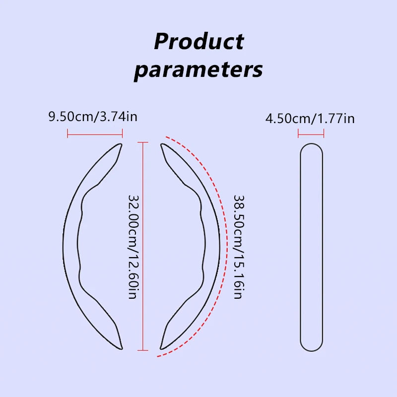 Universal Winter Car Steering Wheel Cover – Warm Plush Anti-Slip Wheel Protector - Delicate Leather  