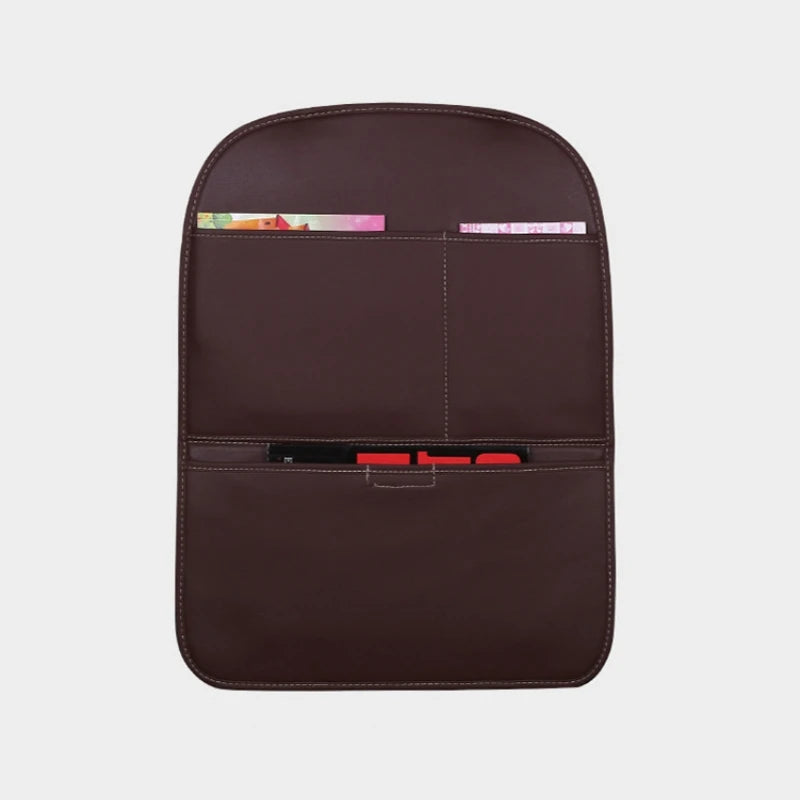 Car Seat Anti-Kick Mat – Back Seat Protector Cover for Children, Anti-Dirty Pad - Delicate Leather  