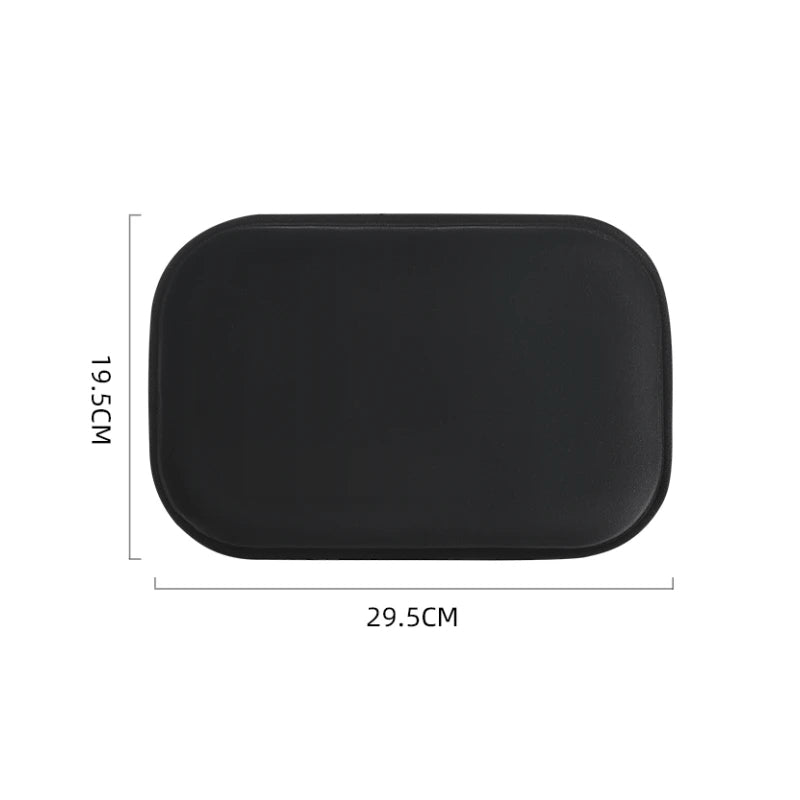 Car Armrest Pad Plush Heightening Cushion for Center Console – Soft Comfort Arm Support Interior Accessory - Delicate Leather  