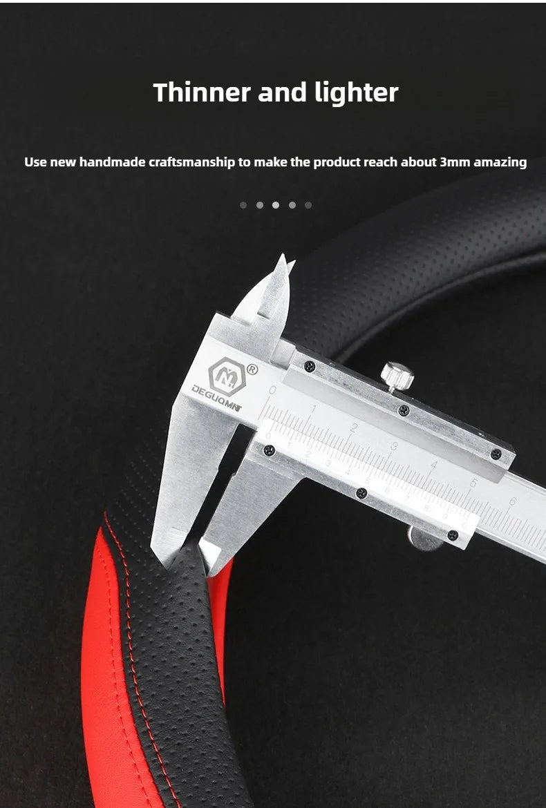 Nappa Leather Steering Wheel Cover - Luxury Car Steering Wheel Cover for Lexus ES200, ES300, NX260, RX350 - Premium Leather Auto Accessory - Delicate Leather  