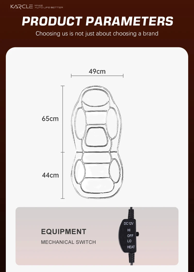 Winter Heated Car Seat Cover – 12V Fast-Heating Universal Seat Cushion, Warm Car Protector Cloak Pad Set (1/2pcs) - Delicate Leather  